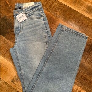 American Eagle Stretch Super High-Waisted Straight Jean NWT Size 4 long